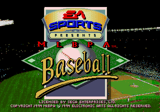 Заставка игры MLBPA Baseball
